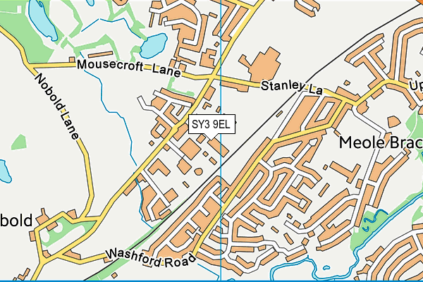 SY3 9EL map - OS VectorMap District (Ordnance Survey)