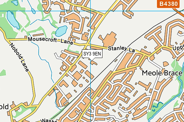 SY3 9EN map - OS VectorMap District (Ordnance Survey)