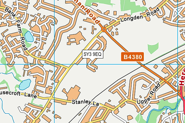 SY3 9EQ map - OS VectorMap District (Ordnance Survey)