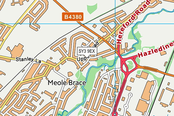 SY3 9EX map - OS VectorMap District (Ordnance Survey)