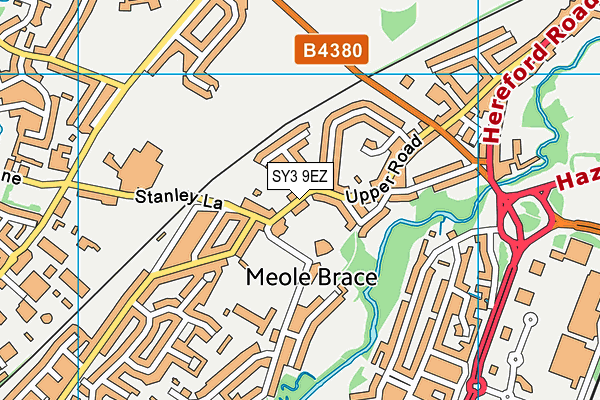 SY3 9EZ map - OS VectorMap District (Ordnance Survey)