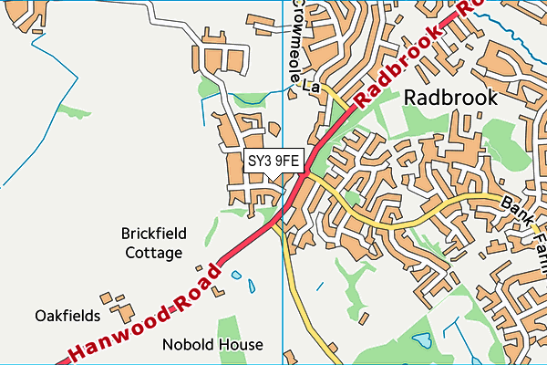 SY3 9FE map - OS VectorMap District (Ordnance Survey)