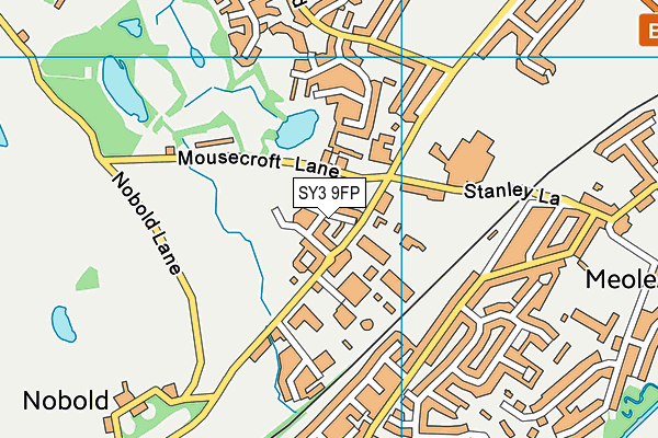 SY3 9FP map - OS VectorMap District (Ordnance Survey)