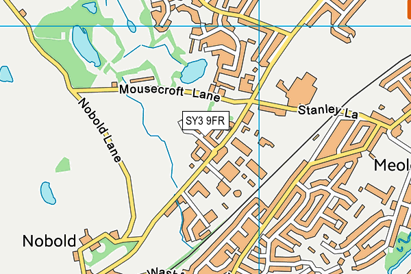 SY3 9FR map - OS VectorMap District (Ordnance Survey)