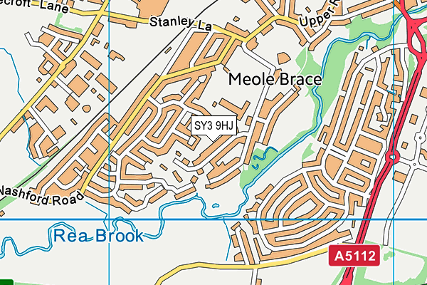 SY3 9HJ map - OS VectorMap District (Ordnance Survey)
