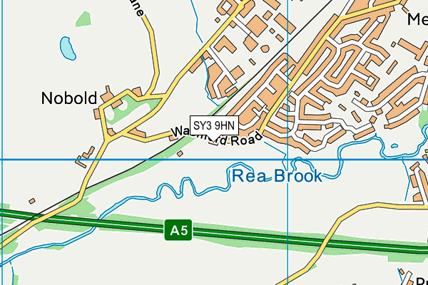 SY3 9HN map - OS VectorMap District (Ordnance Survey)