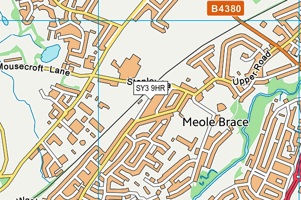 SY3 9HR map - OS VectorMap District (Ordnance Survey)