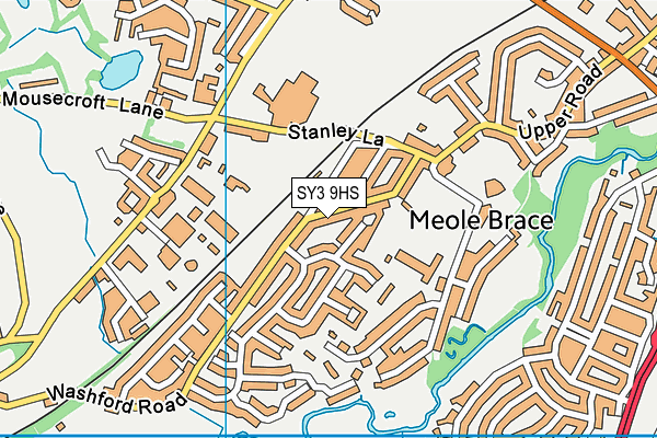 SY3 9HS map - OS VectorMap District (Ordnance Survey)