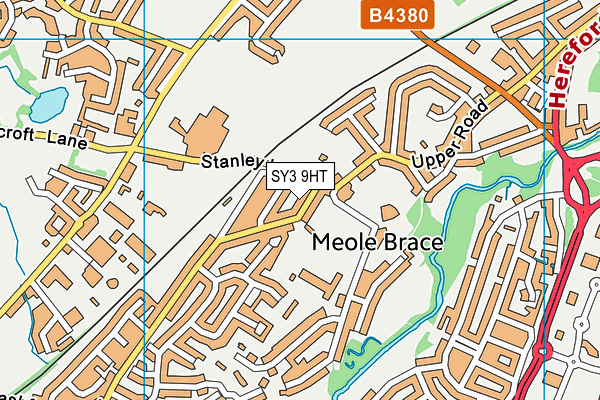 SY3 9HT map - OS VectorMap District (Ordnance Survey)