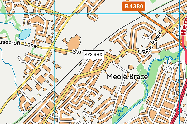 SY3 9HX map - OS VectorMap District (Ordnance Survey)