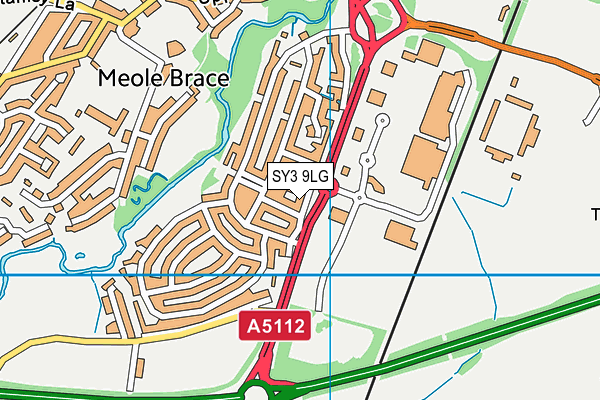 SY3 9LG map - OS VectorMap District (Ordnance Survey)