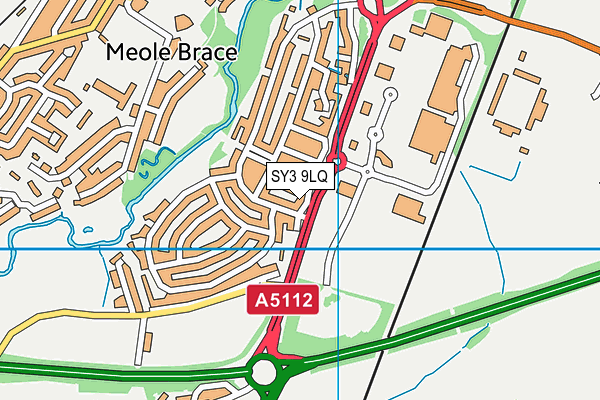 SY3 9LQ map - OS VectorMap District (Ordnance Survey)