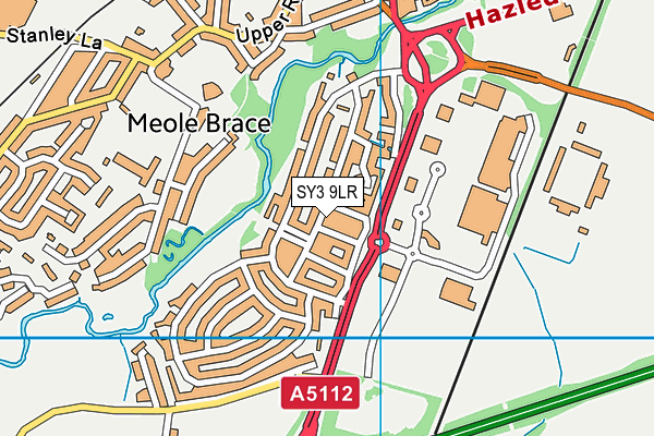 SY3 9LR map - OS VectorMap District (Ordnance Survey)