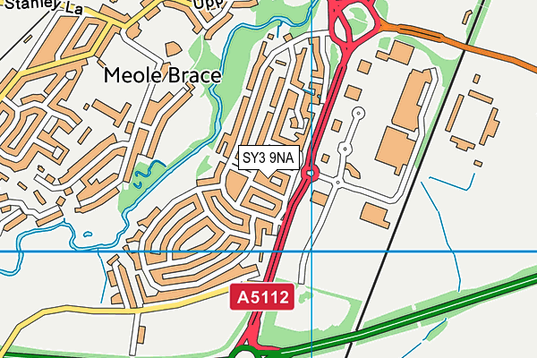 SY3 9NA map - OS VectorMap District (Ordnance Survey)