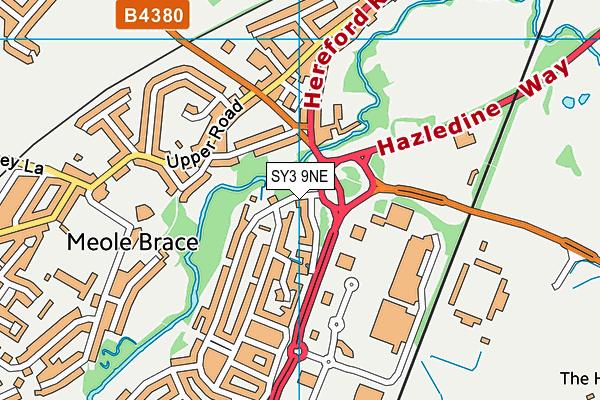 SY3 9NE map - OS VectorMap District (Ordnance Survey)