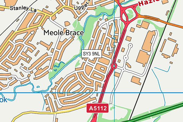 SY3 9NL map - OS VectorMap District (Ordnance Survey)