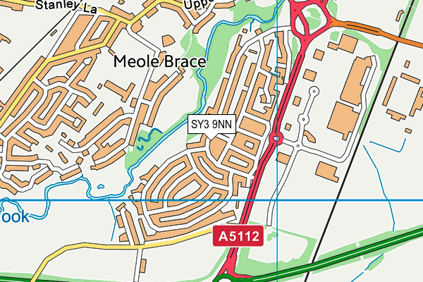 SY3 9NN map - OS VectorMap District (Ordnance Survey)