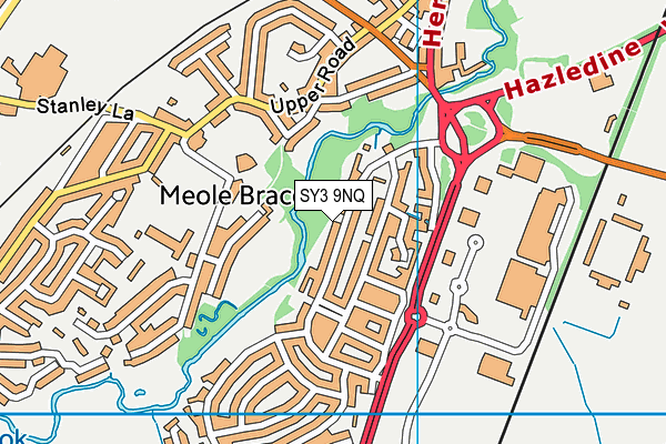 SY3 9NQ map - OS VectorMap District (Ordnance Survey)