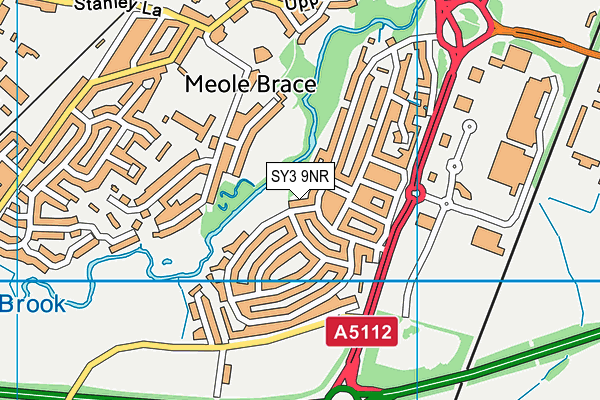 SY3 9NR map - OS VectorMap District (Ordnance Survey)