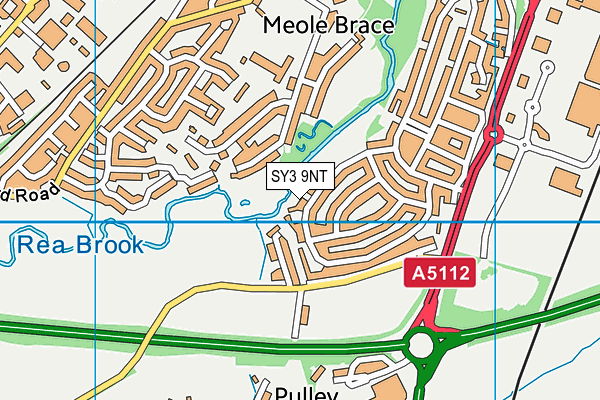 SY3 9NT map - OS VectorMap District (Ordnance Survey)