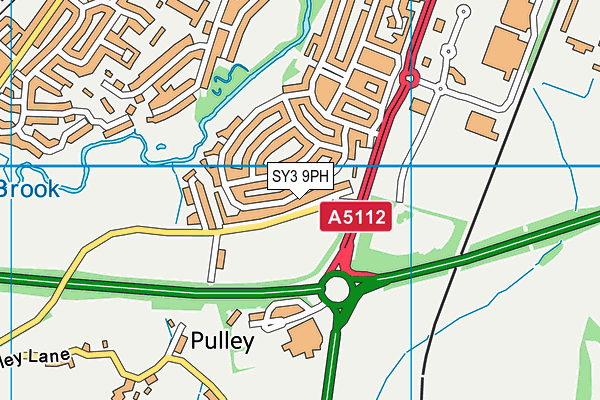 SY3 9PH map - OS VectorMap District (Ordnance Survey)