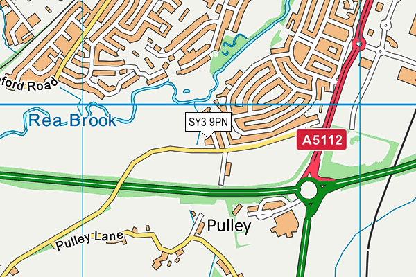 SY3 9PN map - OS VectorMap District (Ordnance Survey)