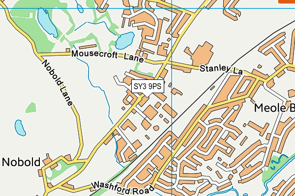 SY3 9PS map - OS VectorMap District (Ordnance Survey)