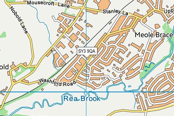 SY3 9QA map - OS VectorMap District (Ordnance Survey)