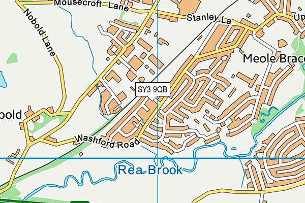 SY3 9QB map - OS VectorMap District (Ordnance Survey)