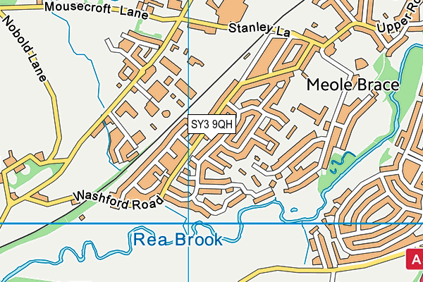 SY3 9QH map - OS VectorMap District (Ordnance Survey)