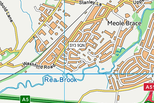 SY3 9QN map - OS VectorMap District (Ordnance Survey)