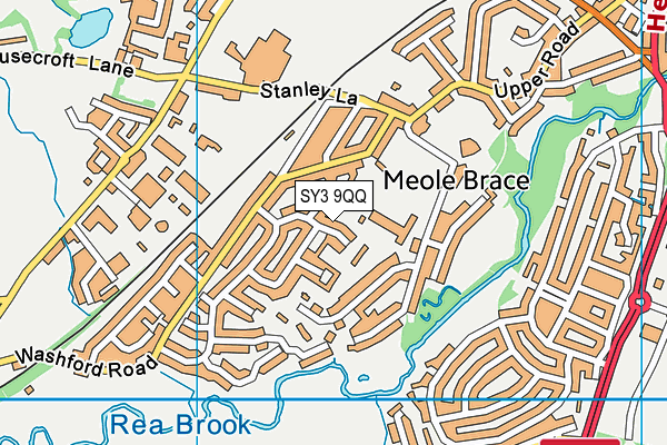 SY3 9QQ map - OS VectorMap District (Ordnance Survey)