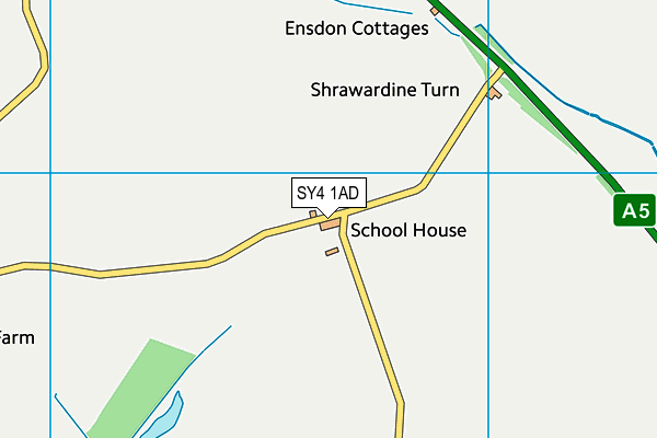 SY4 1AD map - OS VectorMap District (Ordnance Survey)