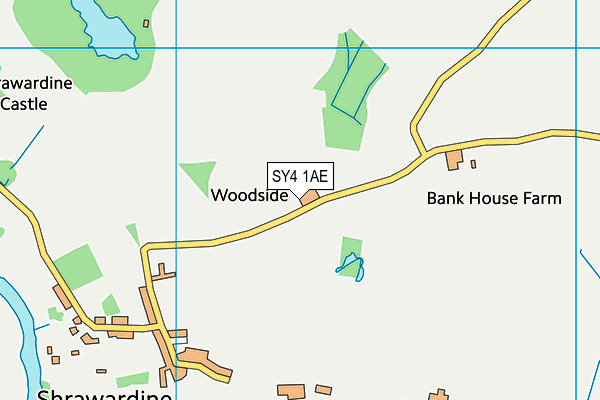 SY4 1AE map - OS VectorMap District (Ordnance Survey)