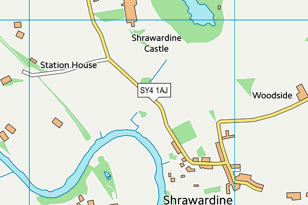 SY4 1AJ map - OS VectorMap District (Ordnance Survey)