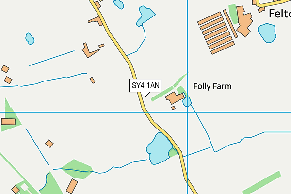 SY4 1AN map - OS VectorMap District (Ordnance Survey)