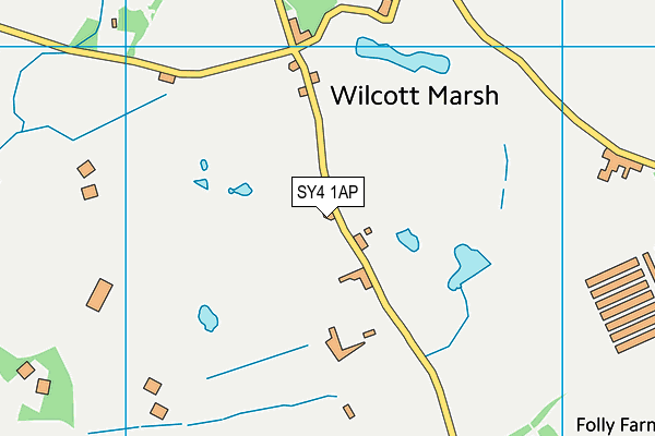 SY4 1AP map - OS VectorMap District (Ordnance Survey)