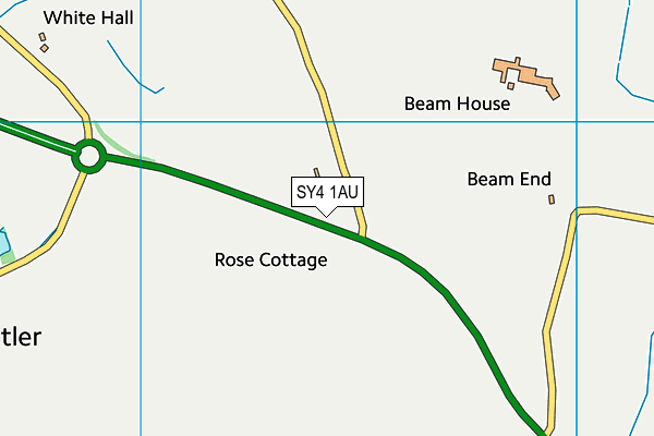 SY4 1AU map - OS VectorMap District (Ordnance Survey)