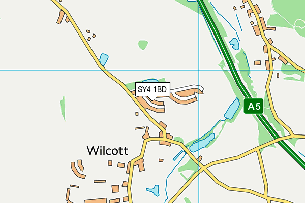 SY4 1BD map - OS VectorMap District (Ordnance Survey)