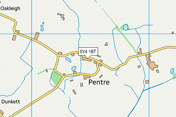 SY4 1BT map - OS VectorMap District (Ordnance Survey)