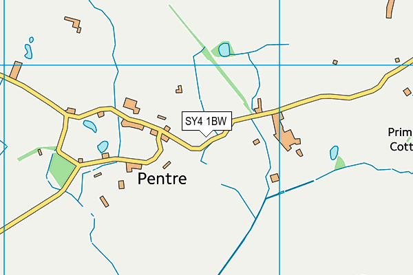 SY4 1BW map - OS VectorMap District (Ordnance Survey)