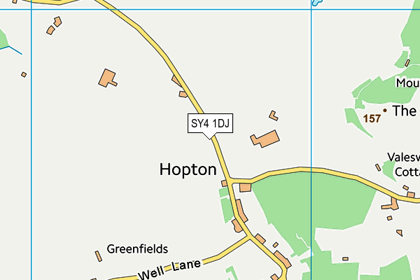 SY4 1DJ map - OS VectorMap District (Ordnance Survey)