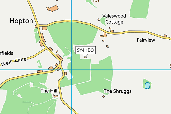 SY4 1DQ map - OS VectorMap District (Ordnance Survey)