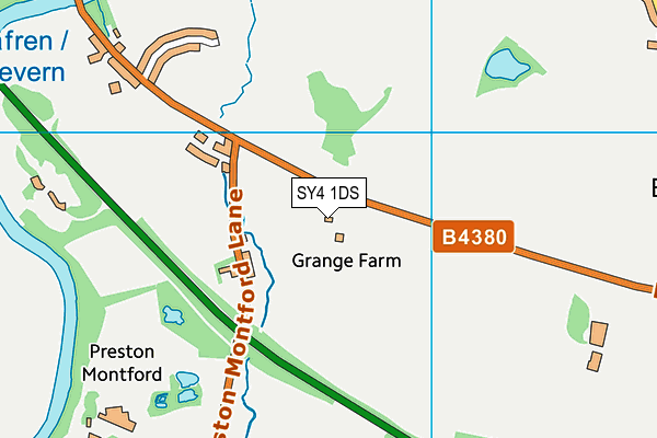 SY4 1DS map - OS VectorMap District (Ordnance Survey)