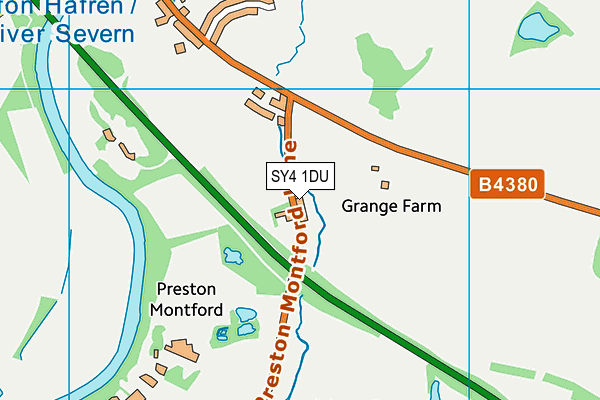 SY4 1DU map - OS VectorMap District (Ordnance Survey)