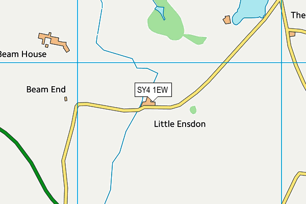 SY4 1EW map - OS VectorMap District (Ordnance Survey)