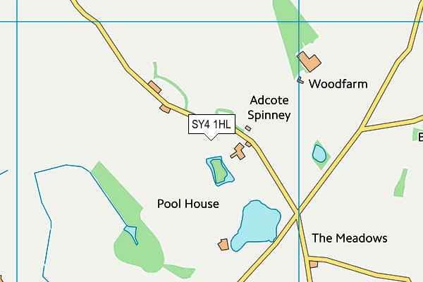 SY4 1HL map - OS VectorMap District (Ordnance Survey)