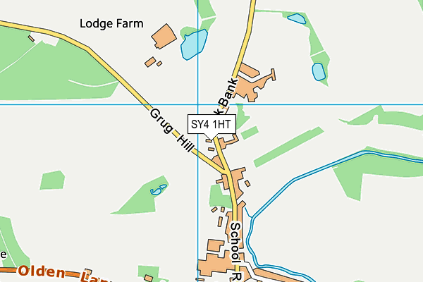 SY4 1HT map - OS VectorMap District (Ordnance Survey)