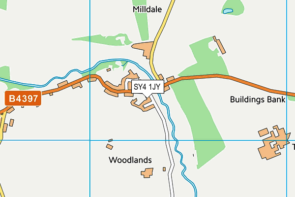 SY4 1JY map - OS VectorMap District (Ordnance Survey)