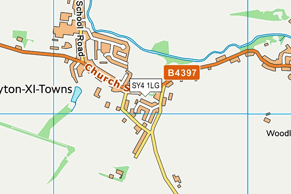 SY4 1LG map - OS VectorMap District (Ordnance Survey)